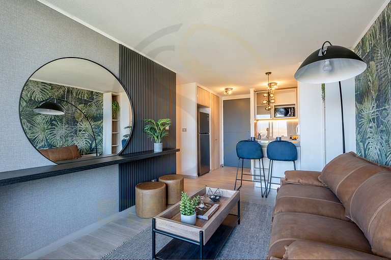 Beautiful apartment with a view of the dunes, in Concón.